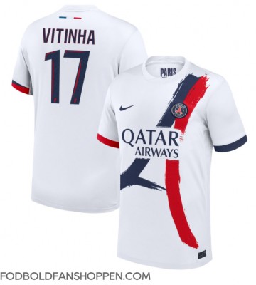 Paris Saint-Germain Vitinha #17 Udebanetrøje 2024-25 Kortærmet